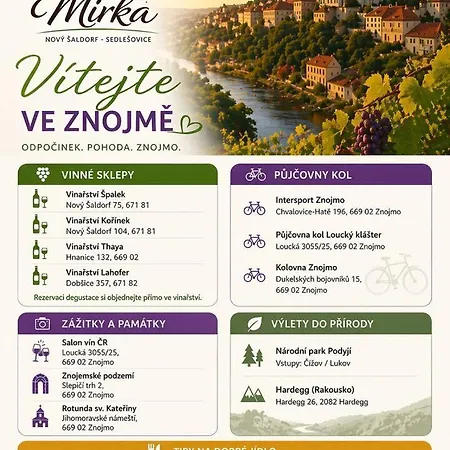 Mirka Appartement Nový Šaldorf-Sedlešovice